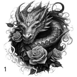 1 Dragon, Gravure Laser, Jp Laser Art.com