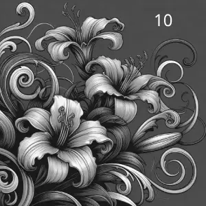 10 Fleurs De Lys, Déco, Gravure Laser, Jp Laser Art.com