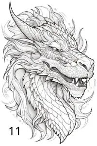 11 Dragon, Gravure Laser, Jp Laser Art.com