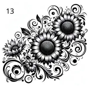 13 Composition Florale, Déco, Gravure Laser, Jp Laser Art.com