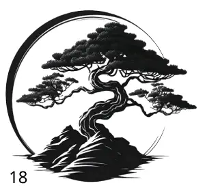 18 Bonzai, Déco, Gravure Laser, Jp Laser Art.com