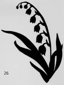 26 Muguet, Déco, Gravure Laser, Jp Laser Art.com