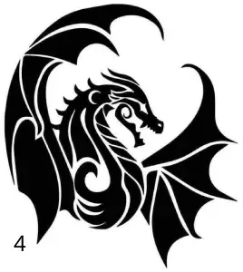 4 Dragon, Gravure Laser, Jp Laser Art.com