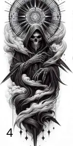 4 La Mort, Gravure Laser, Jp Laser Art.com