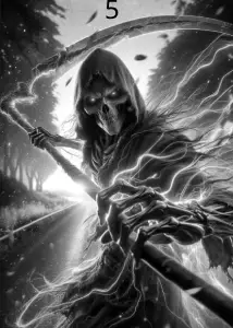 5 La Mort, Gravure Laser, Jp Laser Art.com