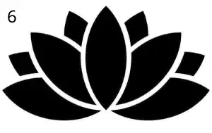 6 Fleur De Nénuphar, Déco, Gravure Laser, Jp Laser Art.com