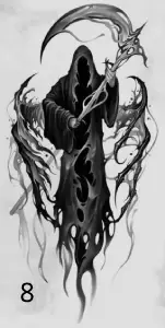 8 La Mort, Gravure Laser, Jp Laser Art.com