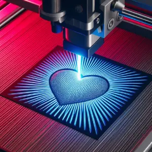 Coeur, Gravure Laser, Déco, Jp Laser Art