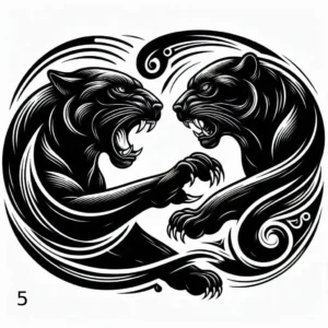 Combat Panthere, Gravure Laser, Jp Laser Art.com (1)