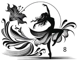 Danseuse2, Déco, Gravure Laser, Jp Laser Art.com