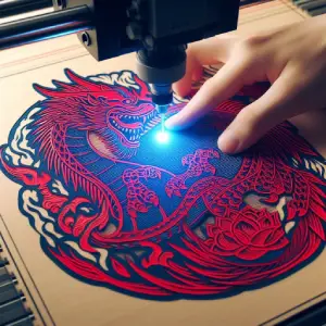 Dragon, Gravure Laser, Déco, Jp Laser Art