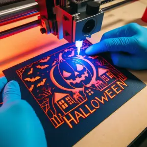 Halloween, Gravure Laser, Déco, Jp Laser Art