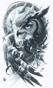 Hibou Deco, Gravure Laser, Jp Laser Art.com (1)