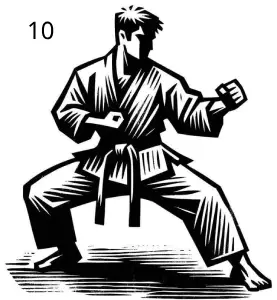 Karateka, Déco, Gravure Laser, Jp Laser Art.com