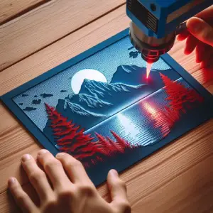 Paysage, Gravure Laser, Déco, Jp Laser Art