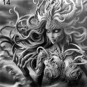 Sorcière Fantasy, Déco, Gravure Laser, Jp Laser Art.com