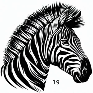 Tete Zebre, Gravure Laser, Jp Laser Art.com (1) (1)