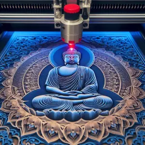 Zen, Méditation, Gravure Laser, Déco, Jp Laser Art