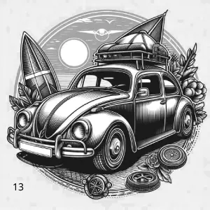 13 Coccinelle, Déco, Jp Laser Art