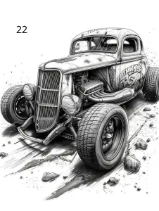 22 Dragster, Déco, Gravure Laser, Jp Laser Art