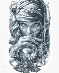 6 Visage Et Boule De Crystal, Déco, Jp Laser Art