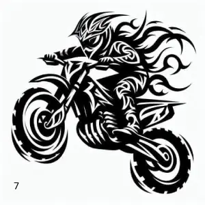 7 Moto Cross, Déco, Jp Laser Art