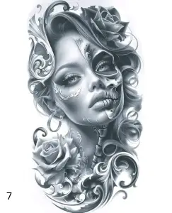 7 Visage Demi, Déco, Jp Laser Art