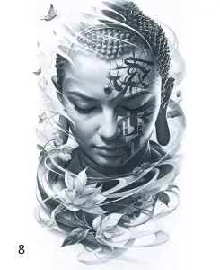 8 Visage Avec Signes, Déco, Jp Laser Art