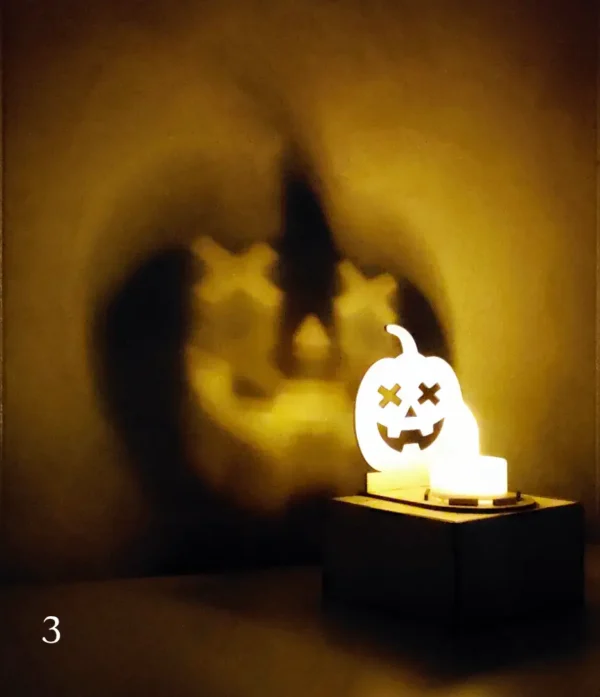 Bougeoir Avec Jeu D'ombre3, Halloween, Déco Halloween, Jp Laser Art