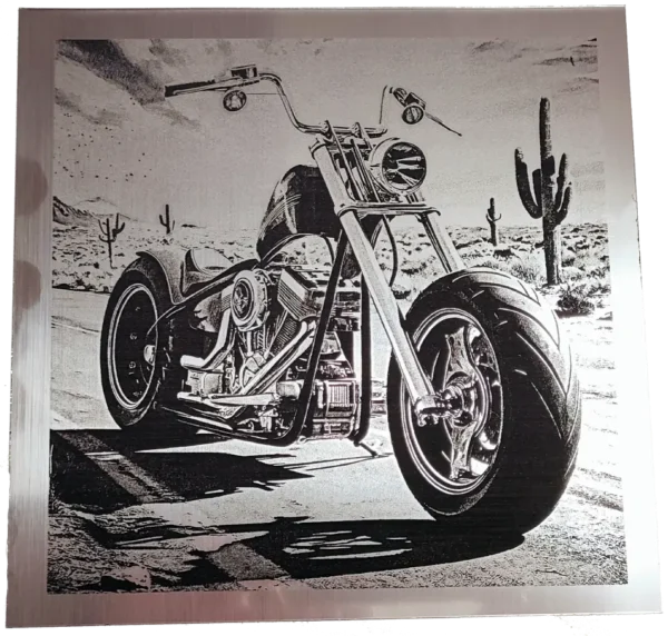 Gravure Acrylique, Moto Dans Le Désert, Cadeaux Personnalisés, Cadeaux Uniques, Cadeau Pour Motard, Gravure Laser, Jp Laser Art