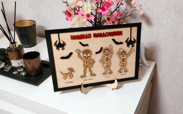 Halloween 2, Cadeau Personnalisable Halloween, Cadeau Hallowzzn, Gravure Laser, Jp Laser Art