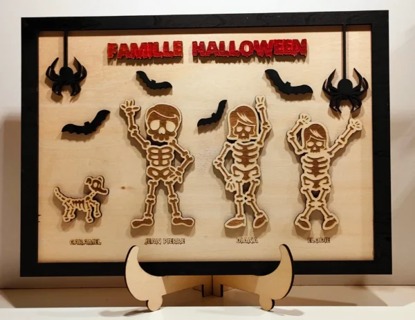 Halloween, Cadeau Personnalisable Halloween, Cadeau Halloween, Gravure Laser, Jp Laser Art