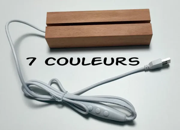 Socle Led 7 Couleurs1, Cadeaux Personnalisables, Cadeaux Uniques, Gravure Laser, Jp Laser Art