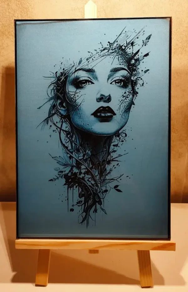 Visage De Femme Gravé Au Laser Sur Verre, Cadeaux Personnalisables, Gravure Laser, Jp Laser Art (2)