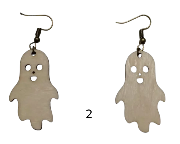 2 Bijoux Faits Main, Boucles D'oreilles Chat, Bijoux Halloween, Gravure Laser, Cadeau Personnalisé, Jp Laser Art