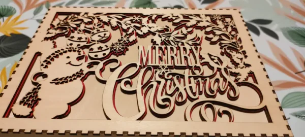 Boite De Noel, Cadeau De Noel, Cadeau Personnalisé, Cadeau De Noel Personnalisé, Gravure Laser, Jp Laser Art, 3