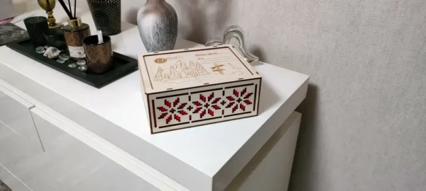 Bn4, Boite De Noel, Boite De Noel Personnalisée, Boite De Noel En Bois, Gravure Laser, Jp Laser Art, 2
