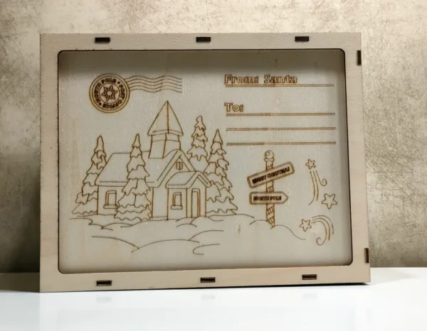 Bn4, Boite De Noel, Boite De Noel Personnalisée, Boite De Noel En Bois, Gravure Laser, Jp Laser Art, 6