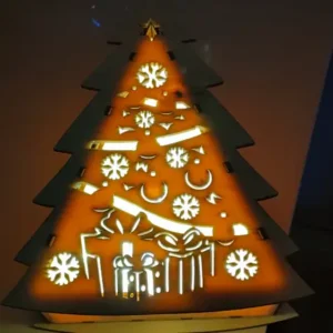 Boîte de Noël en forme de sapin