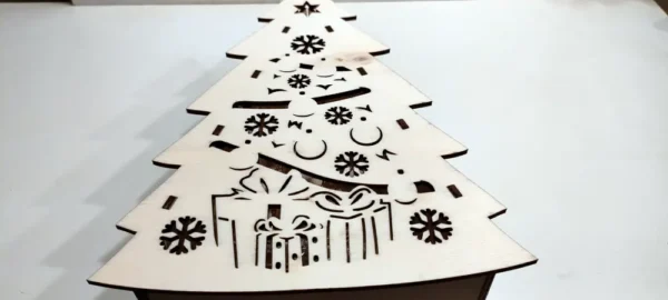 Boite De Noel, Boite De Noel En Bois, Cadeau De Noel, Cadeau Personnalisé, Cadeau Unique, Cadeau Fait Main, Gravure Laser, Jp Laser Art, 7