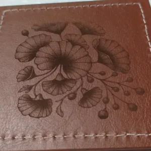 Sous verres en cuir parsonnalisables