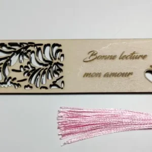 Marque page personnalisable avec gravure et découpe