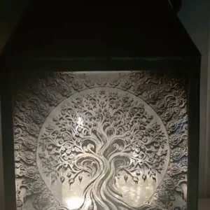 Lanterne avec motif  » arbre de vie «