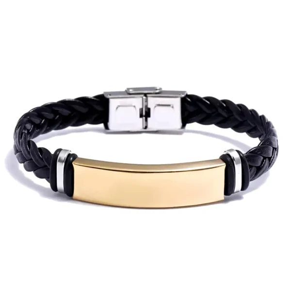 Bracelet En Acier Inoxydable, Bracelet Personnalisé, Gravure Laser, Jp Laser Art, 4