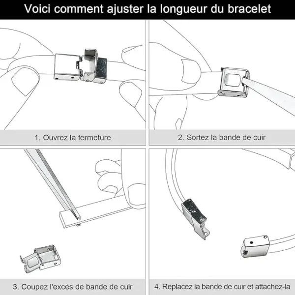 Bracelet En Acier Inoxydable, Bracelet Personnalisé, Gravure Laser, Jp Laser Art, 7
