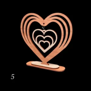 Déco de Saint Valentin, coeur avec socle