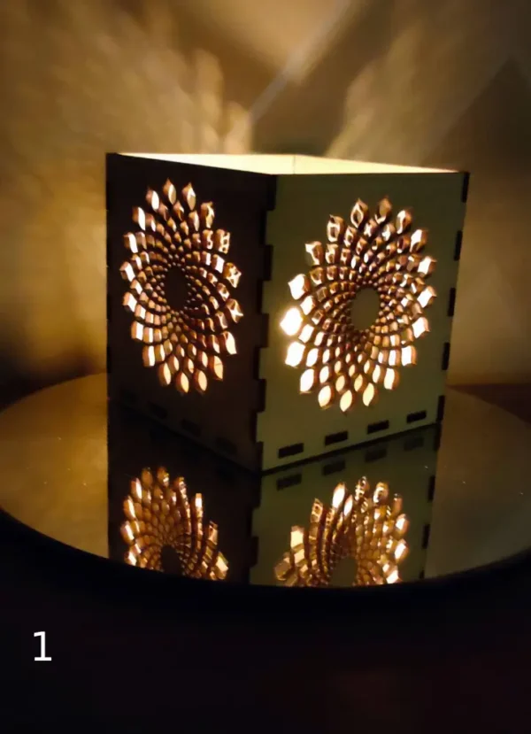 Photophore En Bois, Photophore, Lumiere D Intérieur, Gravure Laser, Jp Laser Art, 1