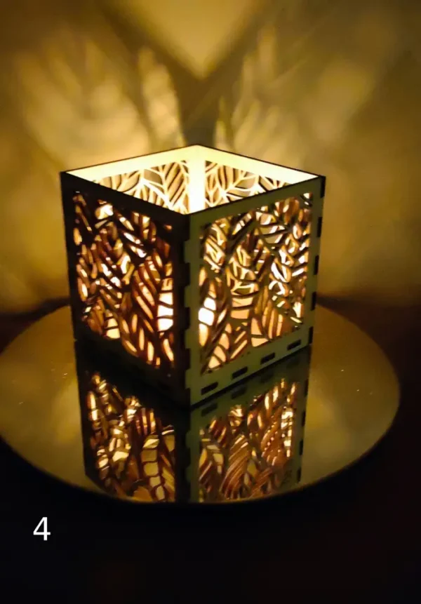 Photophore En Bois, Photophore, Lumiere D Intérieur, Gravure Laser, Jp Laser Art, 5