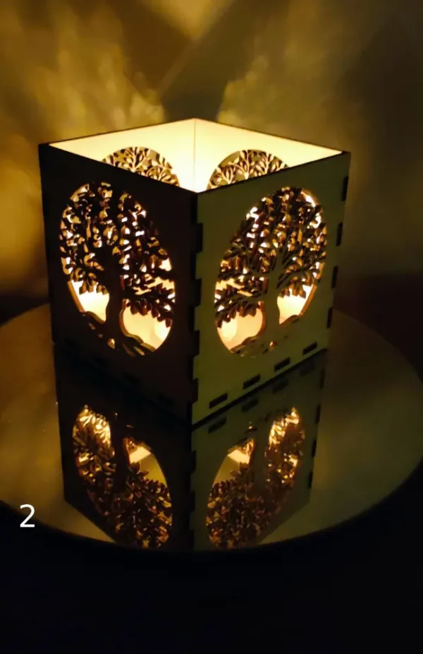 Photophore En Bois, Photophore, Lumiere D Intérieur, Gravure Laser, Jp Laser Art, 6