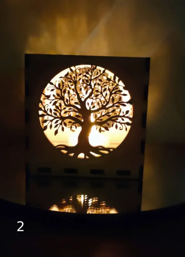 Photophore En Bois, Photophore, Lumiere D Intérieur, Gravure Laser, Jp Laser Art, 7